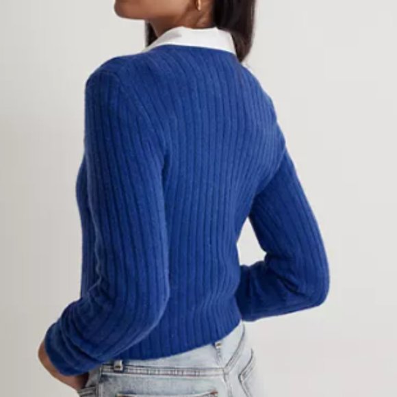 Madewell Readfield Pullover Sweater in Voyage Blue - Picture 2 of 6